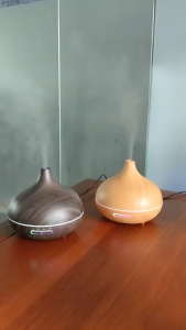 550ml Wood Grain Aroma Diffuser USB Essential Oil Diffuser 7 Color LED Light With Remote Control Air Humidifier