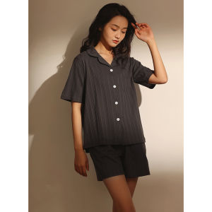 me home wear | Lightweight Cotton Short Sleeve Pyjama Set
