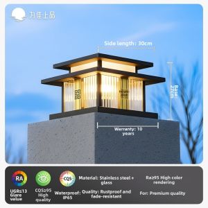 VINCAN | Solar Waterproof Ultra-bright Pillar Light