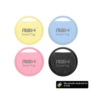 RSH GPS Tracker สําหรับแท็กอุปกรณ์ Android ทํางานร่วมกับ Googles Find Hub Locator แท็กสมาร์ทป้องกันการสูญเสียสําหรับ Samsung Xiaomi Huawei Pixel
