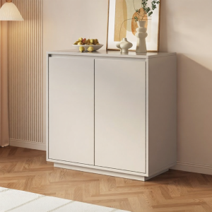 PAMEDI | Practical Wooden White Multi-function Buffet Cabinet