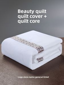 Thickened Beauty Salon Quilt Summer Air Conditioning Quilt Polyester Fiber Filling Flannel Fabric Bedding Cover for Sale