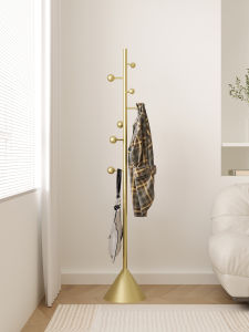 Nordic Style Luxury Floor Standing Bedroom Coat Rack Simple High-End Metal Construction Detachable Universal Furniture