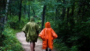 Outdoor Portable Emergency Rain Poncho Hood Reusable Raincoat Camping Hiking Aluminum Film Thermal Waterproof Raincoat