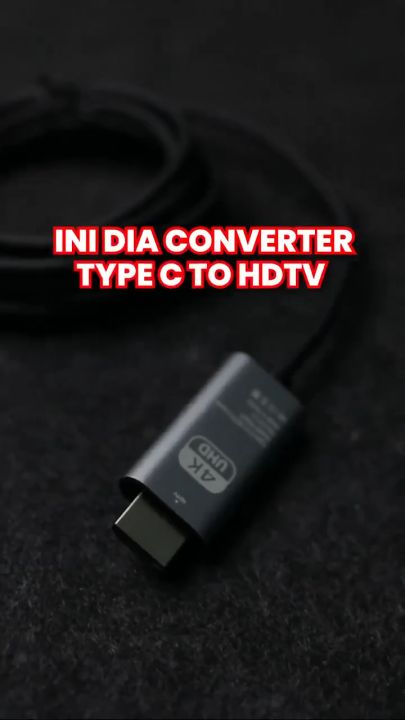 Jovitech USB Type C to HDMI Converter Kabel Adapter Kabel Type C to HDMI 4K UHD Converter Hp ke TV PD 100W Fast Charging - DC31