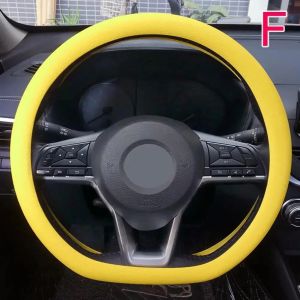 Silicone steering wheel cover elastic glove fit soft touch can choose from various colors of car interior decoration DIY parts