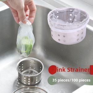 Kitchen Sink Strainer Bag Vegetable Washing Basin Residue Trash Bag Drainage Filter Anti-Clogging for Home Personal Cleaning Tools