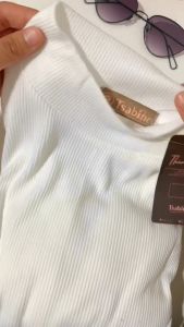 Tsabine - Calla Blouse Knit Rajut Inner Wanita Lengan Panjang Ruffle Turtle Neck Korean Style Knitwear Atasan