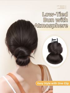 TIANZHEN | Natural Puff Bun Hair Clip