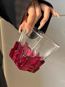 Luxurious Purple Ice Cube & Unique Design Drinking Glassware