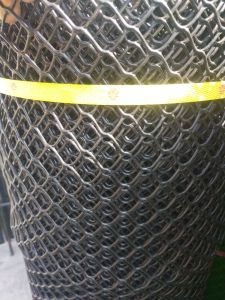 Plastic Screen Net Black 1  Hole 4ft Height 30 meters long