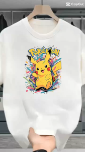 LC.TRADING เสื้อยืดแขนสั้น คอกลม พิมพ์ลายปิกาจู น่ารัก แฟชั่นใหม่ยอดนิยม ลายขายดีมากเวอร์ ส่งด่วน B0199