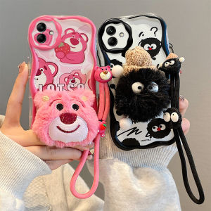 Cartoon Doll Phone Case OPPO A5i Pro OPPOA5i Pro OPPOA5iPro New Cute Creative Fashion 3D Plush Beaver Briquette Bear Hello Kitty All-inclusive Casing with Lanyard 2025
