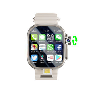 Đồng Hồ Thông Minh S10 Ultra Max 4G Màn Hình AMOLED 2.2 Inch Camera Xoay GPS WiFi Android 10 Thiết Bị Theo Dõi Thể Dục Dành Cho Nam