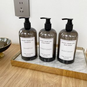 Retro European Style Home Use Liquid Soap Dispenser Refill Bottle Hair Shampoo Bath Gel Press Bottle Household Cleaning Tools