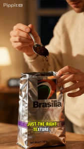 Carton Deal - Brasilia Coffee Ground Brick Pack Decaf 250g x 8 Units 100% Arabica Coffee Powder