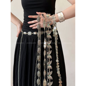 Bohemian Style Turquoise Butterfly Waist Chain Accessory Womens Vintage High-End Feeling with Sweater Waist Belt