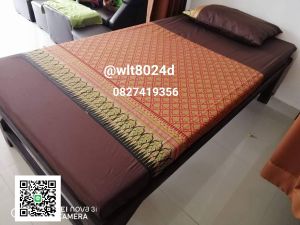 ผ้าปูเตียงไทยสำหรับปูเบาะนวดผ้าพื้นท้นcotton100%