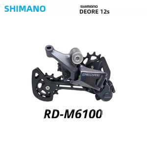 Bộ Chuyển Tốc Sau SHIMANO DEORE RD-M6100-SGS SHADOW RD 1x12 Tốc Độ Với Cần Gạt Chuyển Số Bên Phải RAPIDFIRE PLUS Kẹp Hợp Kim Cho Xe Đạp