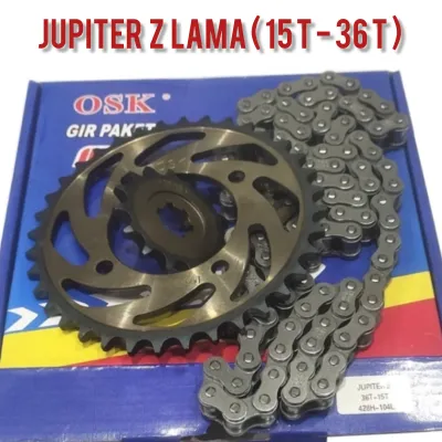 PAKET GEAR SET JUPITER Z LAMA PLUS RANTAI DDI FULL SET