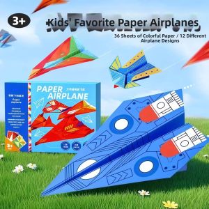 Creative 3D Foldable Paper Airplanes Kids Toy