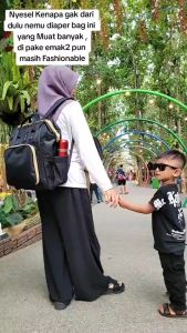 Tas Ransel Perlengkapan Bayi MONOBE - Diaper Bag Simpel Semua Kebutuhan Bayi Tertata Rapi