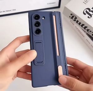 CASE CASING UNTUK SAMSUNG GALAXY Z FOLD 4 Z FOLD 5 Z FOLD 6 Z FOLD 7 / ZFOLD4 ZFOLD5 ZFOLD6 ZFOLD7 NEW Design Folding Case With Capacitive S Pen Kick Standing EC-249