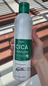 Ajuste CICA Airytouch Sunscreen UV Spray SPF50+/PA++++ | Moisturizing & Oil-Free | Sweat & Water Resistant | Quick-Dry Formula | 200g [Made in Japan]