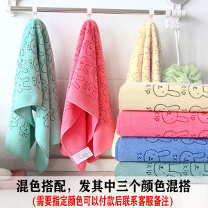 Khăn Mặt Dày Thấm Hút Ẩm Mạnh Dùng Trong Gia Đình Khăn Mặt Trẻ Em Hoạt Hình Khăn Lau Đầu Tắm Khăn Lau Tóc Khăn Mặt