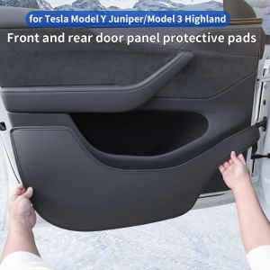 For Tesla Model Y Juniper/Model 3 Highland door kick pad front and rear door panel protection pad 4-piece set