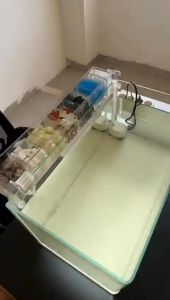 2-6 Grids Aquarium Filter Box Fish Tank Filter Box With Water Pump Low Water Filter Pump Both