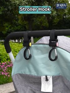 SG Baby Stroller Hook Velcro Strap / Multi Purpose Carabiner Hook/ Strong Load / Travel Camping Car Bicycle Hook Hanger