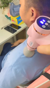 ALLTOU Mini Fascia Massage 32 Speeds With 12 Massage Heads LCD Screen Digital Display Muscle Massager for Muscle Relief LCD Screen Digital Display Muscle Relaxation  迷你按摩器