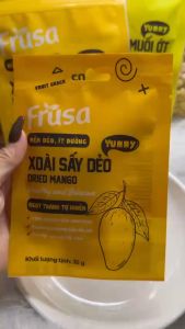 Xoài sấy dẻo ăn vặt FRUSA 1 gói 35g