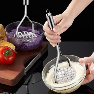 Stainless Steel Potato Masher Potatoes Crusher Pusher Potato Presser