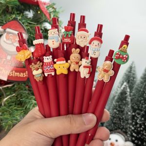 Christmas Ballpoint Pens Cartoon Press Gel Pens Creative Student Office Stationery