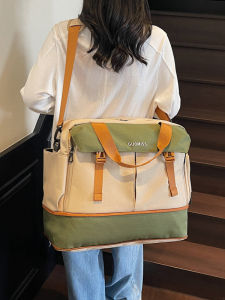 Travel Fitness Bag Dry Wet Separation Large Capacity Short Trip Casual Carry-On Luggage Shoe Compartment Expandable