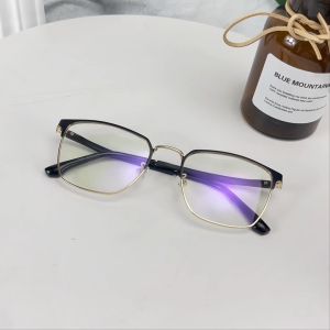 Viendo Kacamata Minus Photocromic Pria Cowok Wanita Terbaru 2 in 1 Komputer Anti Radiasi Blueray Anti Blueray Sinar Matahari UV400 Kaca Mata Optik Retro Bulat Frame Anti Silau Blueray Sinar Matahari