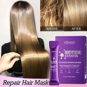 Keratin Hair Mask Magical 5 Second Repair Damage Frizzy Soft Smooth Shiny Hair Deep Moisturize Hair Treat Repair Hair Care Mask