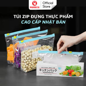 Túi Zip Đựng Thực Phẩm Cao Cấp Modeco - Túi Bảo Quản Thức Ăn Đồ Khô Đồ Tươi Sống Trong Tủ Lạnh - An Toàn Có Thể Tái Sử Dụng