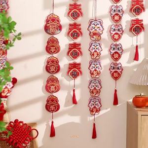 New Year Decoration 2026 New Style Horse Year Spring Festival Living Room Snowboard Decoration New Year Atmosphere Decoration Pendant