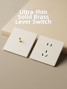 TEP | Slim Coco-cream Styled Switch Socket 5 Holes