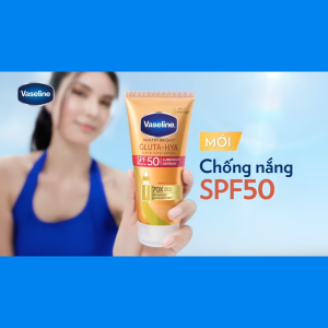 Combo 2 serum dưỡng thể Vaseline Gluta-Hya cấp ẩm và chống nắng 300ML + 260ML (dung tích và bao bì tùy đợt nhập hàng)