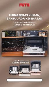 MITO UV Dish Dryer DISH35 / DISH45 Sterilizer 45 Liter Alat Steril Peralatan Makan DISH 35 / DISH 45 Dishdryer
