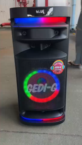 ลำโพงบลูทูธ รุ่น GD-9006 ฟรีไมค์ลอย1ตัว/รีโมท1ตัว ดอก10นิ้ว เสียงเบสแน่น รองรับAUX TF USB เสียบไมค์เพิ่มได้ 2ตัว เสียบกีต้าเล่นได้1ตัว มีล้อลาก ลำโพงพร้อมไมค์ร้องเพลง