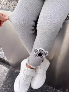 Thick Warm Baby Girls Pants One-piece Fleece