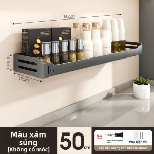 WEIMEIYUAN | Kệ Gia Vị Treo Tường Chống Lực Màu Xám