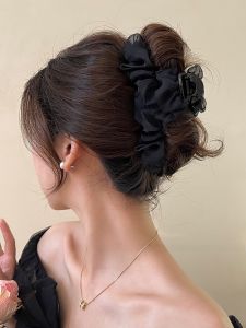 Large Size Shark Hair Clip Womens Back of Head Chignon Hair Accessories Mesh Hair Clips Sweet Style New Arrival Fashion Sensation