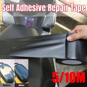 10M/Roll Self Adhesive Leather Repair Tape Sofa Car Seat Handbag Jacket Furniture Shoes First Aid Patch DIY Black Waterproof Fix Sticker