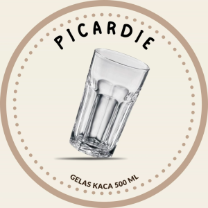 Picardie Tumbler 500 mL | Picardie Glassware | Gelas Minum Kaca Cafe